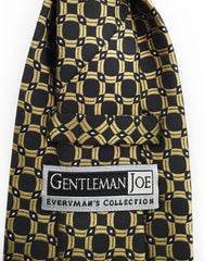 gentleman joe black & gold necktie