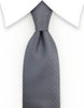 Charcoal Gray Extra Long Silk Tie