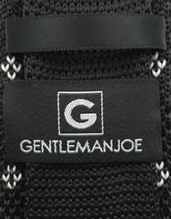 Gentleman Joe - Black & White Motif Knitted Necktie