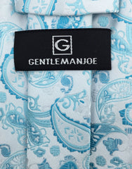 Gentleman Joe Aqua Paisley Tie