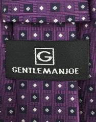 Gentleman Joe's purple motif tie