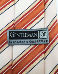 Gentleman Joe Tie - Peach and Orange Striped Tie