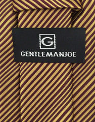 Gentleman Joe Gold Burgundy Tie