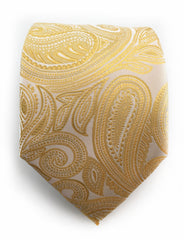 Yellow gold paisley tall tie
