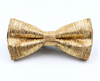 Cork Bowtie with Gold Vertical Stripes