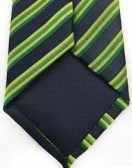 Multi-green striped tie