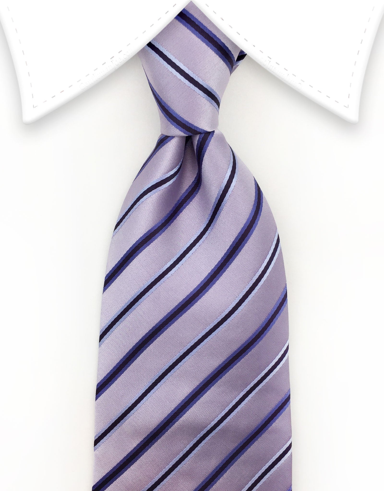 Lilac Lavender Striped Tie
