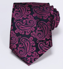 Pink Paisley Men's Tie