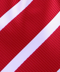 Red & White Stripe Tie Swatch