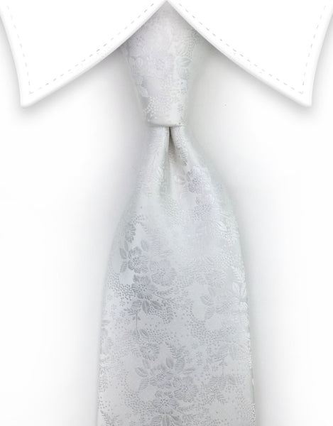 White floral tie