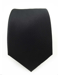 Black Extra Long Necktie