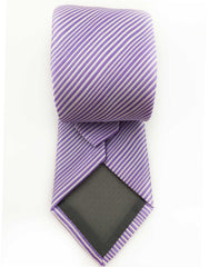back of lilac striped tie