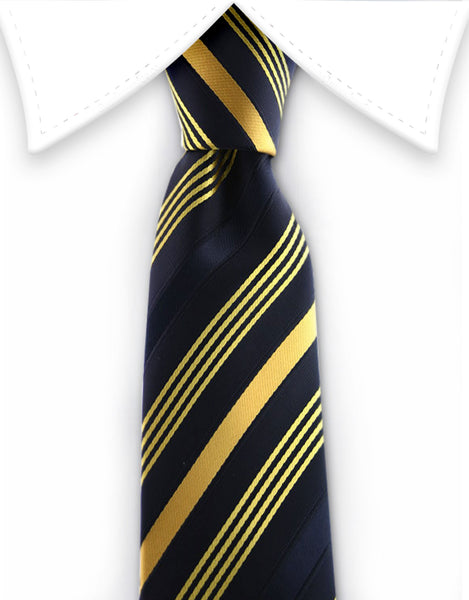 black and gold skinny tie