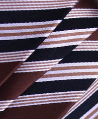 Brown & Black Skinny Silk Tie