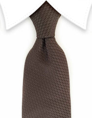 Chocolate brown necktie