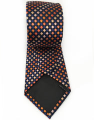orange and navy tie