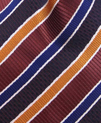 Navy and Multi-colored Brown Striped 4