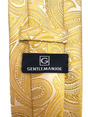 Yellow Gold Extra Long Paisley Tie