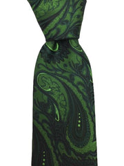 Luxurious Green Paisley 2XL Men's Tie