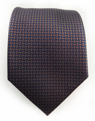 Navy & brown tie