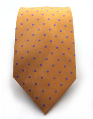 Orange & Purple Polka Dot Tie