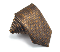brown thin necktie