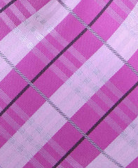 Light and Dark Pink Plaid Necktie