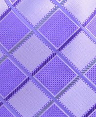 Lilac & Purple Diamond Necktie