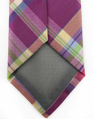 Purple, Green & Multi-Color Plaid Tie