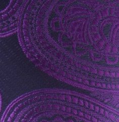 purple paisley tie swatch