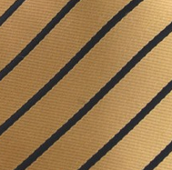 Gold & Black Striped Pocket Hanky