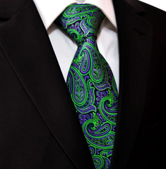 Green & Lavender Tie