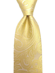 Light Yellow Paisley Tie