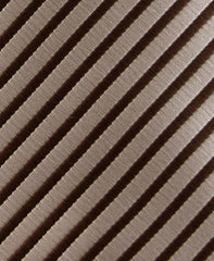 Brown and Taupe Striped Teen Tie
