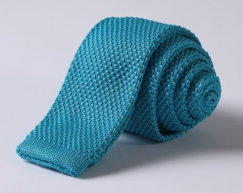 Turquoise Skinny Knit Tie – GentlemanJoe