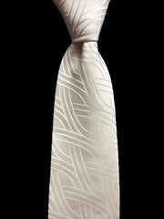 White Vanilla Tie with pattern