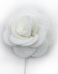 White Rose Stick Pin