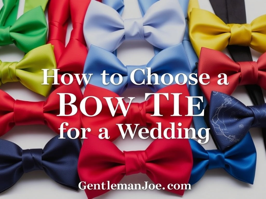how to choose a bow tie for a wedding