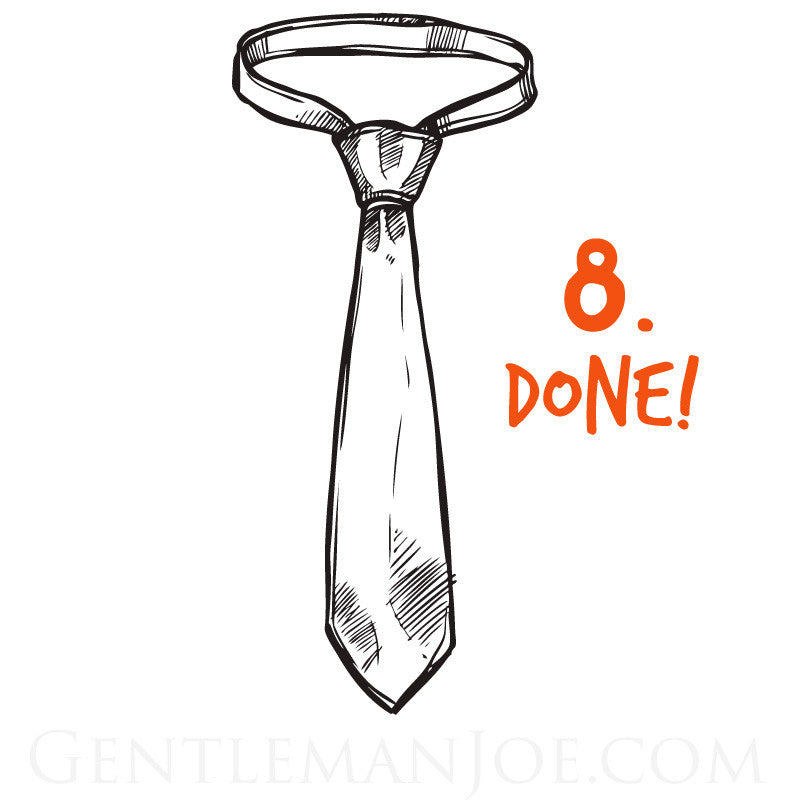 How to Tie a Tie - Half Windsor Knot - 8 Easy Steps