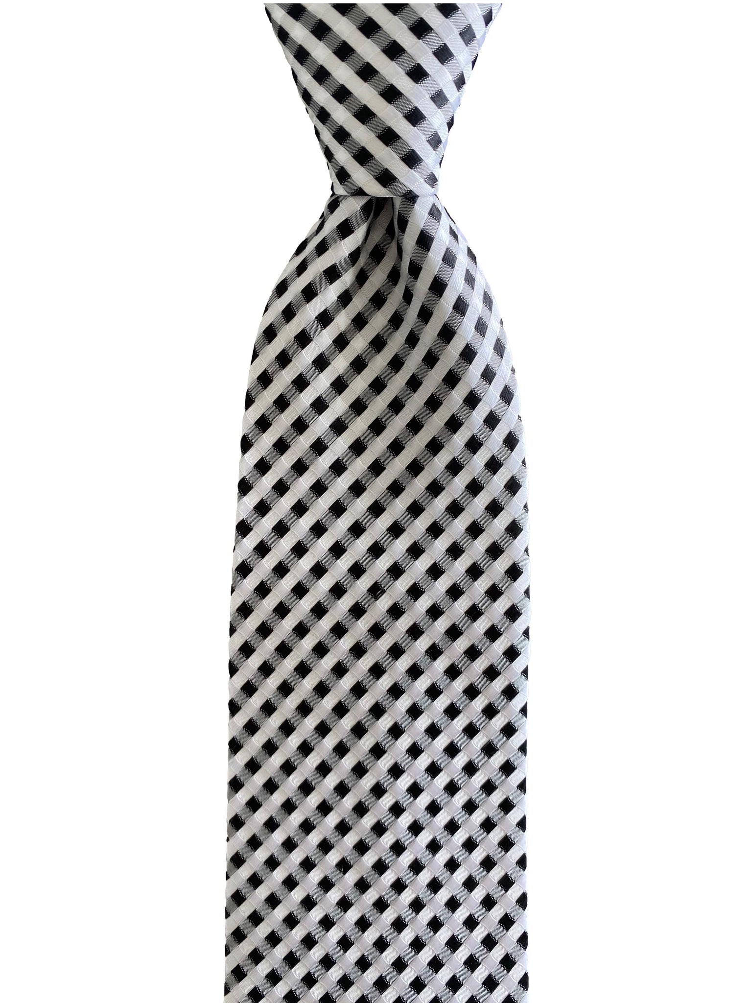 Black & White Extra Long Tie - 3XL