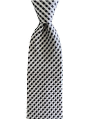 Black & White Extra Long Tie - 3XL