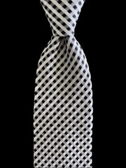 Black & White Extra Long Tie - 3XL