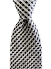 Black & White Extra Long Tie - 3XL