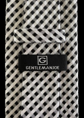 Black & White Extra Long Tie - 3XL