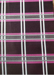 Dark Burgundy & Multi-Color Plaid Long Necktie - 3XL Tie