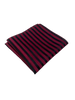 Red & Black Striped Silk Pocket Hanky