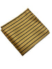 Gold and Black Striped Pocket Square