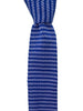 Royal Blue Knit Tie with White Flecks