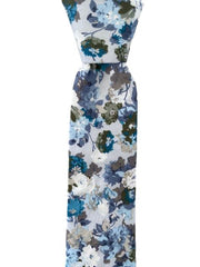 Light Powder Blue Vintage Floral Tie