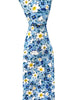 Blue, White and Yellow Floral Tie